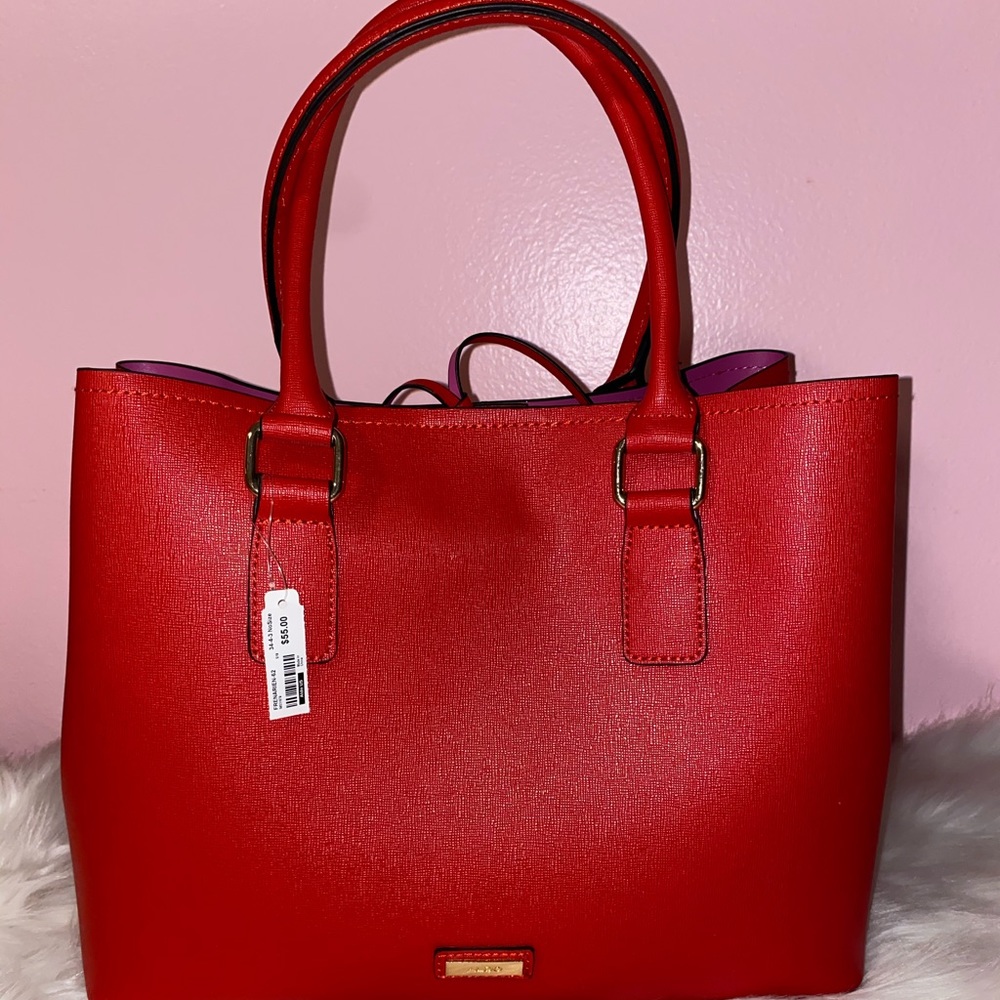 Aldo red satchel